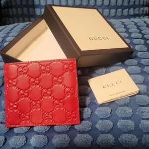 Red Gucci men's wallet - New